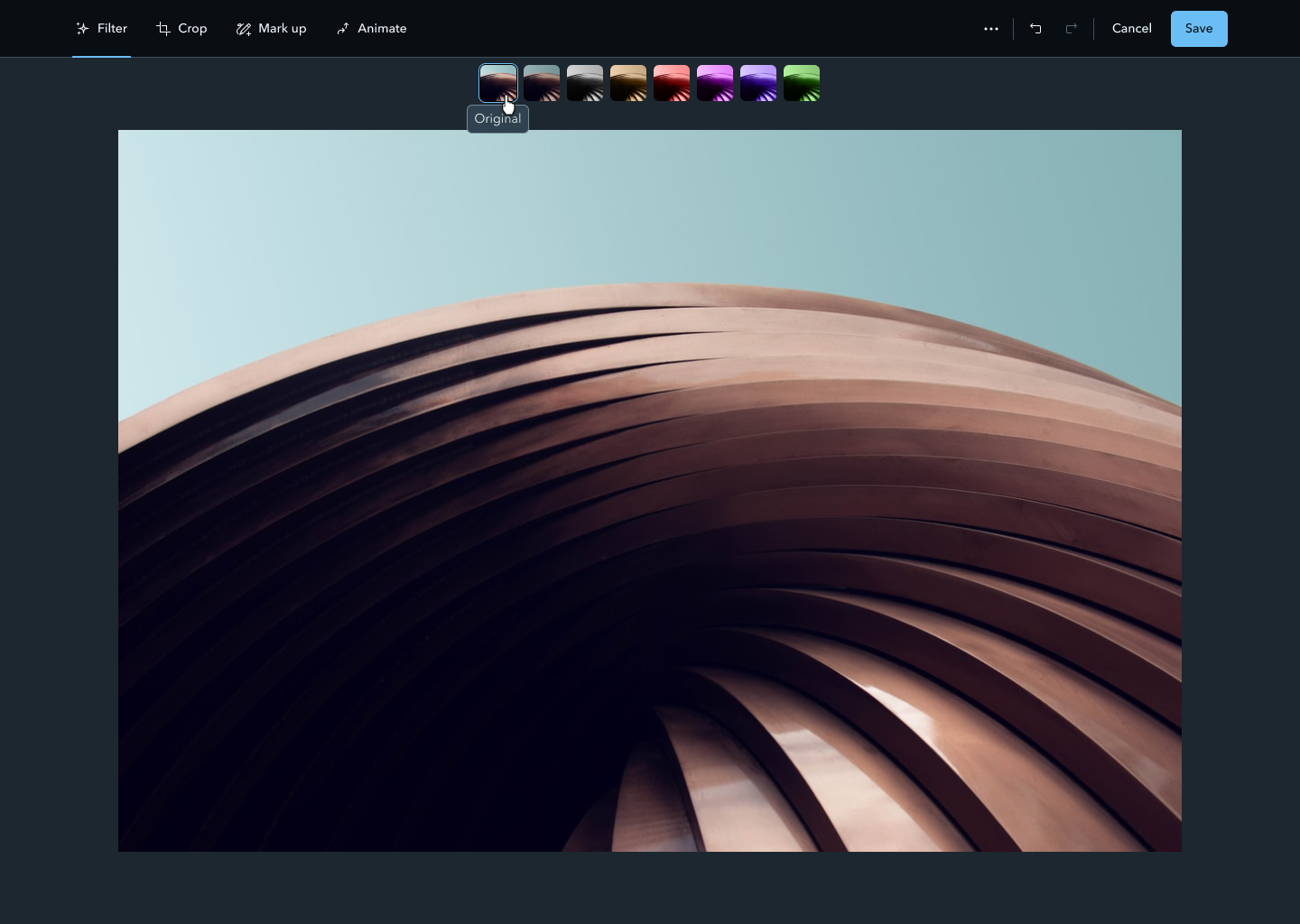 Image editor feature design