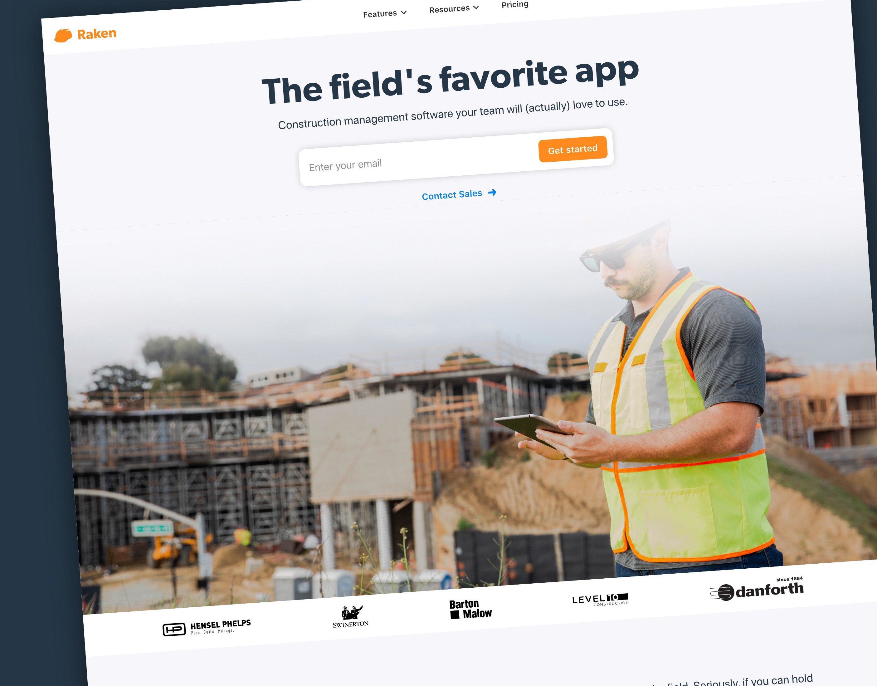 Raken Website Redesign