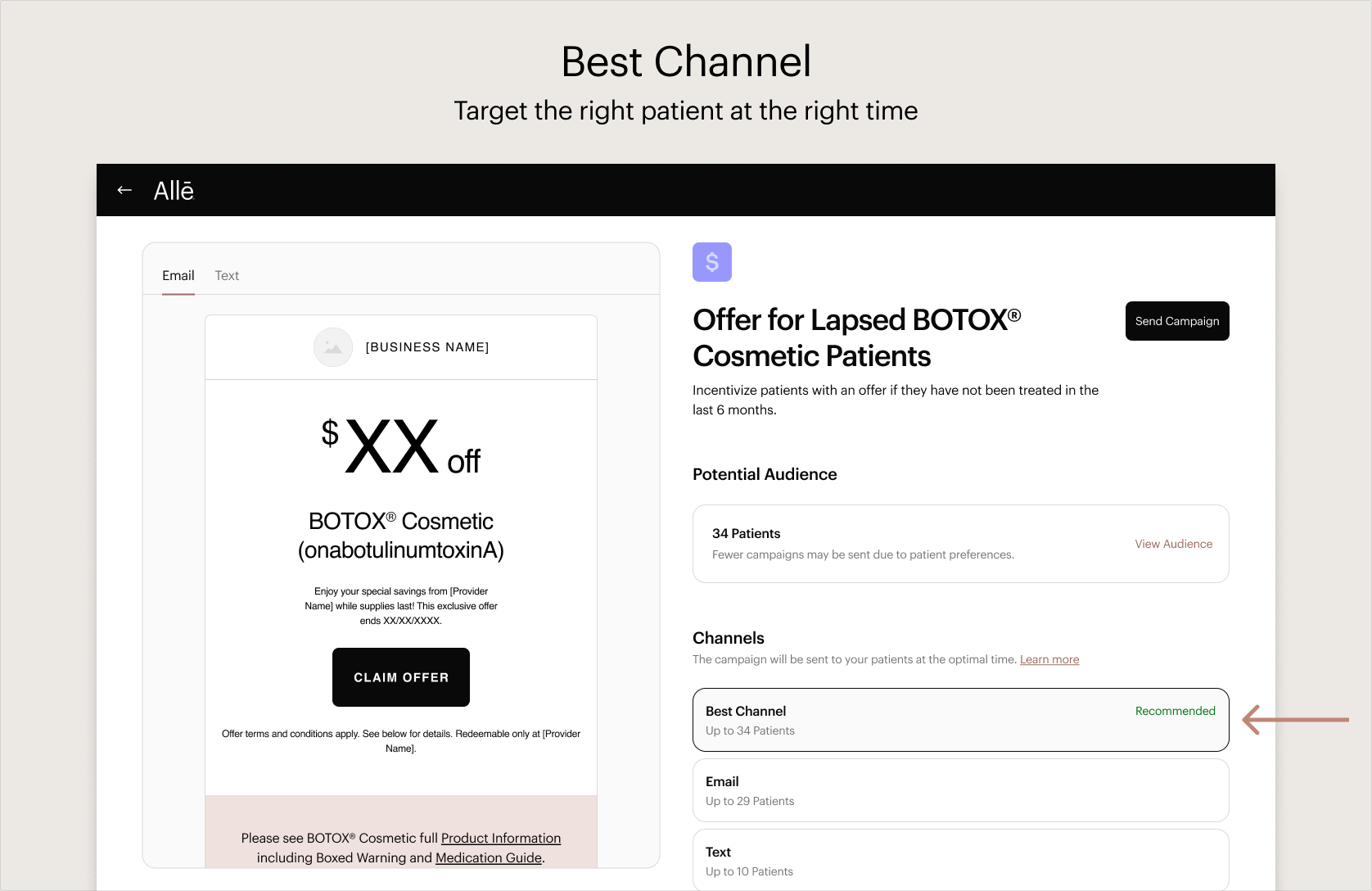 Consumer opt-in experience in Allē app