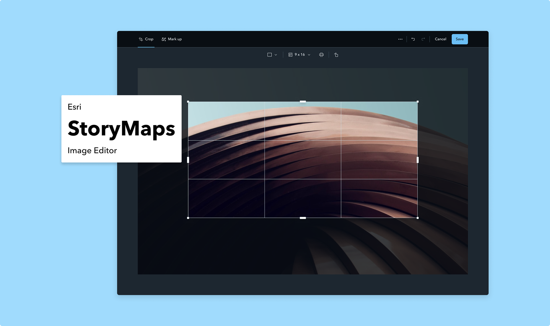 StoryMaps editor overview